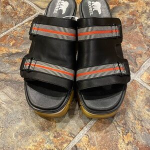 Sorel Kids Black Slide Sandals